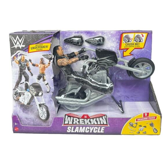 COPY - WWE Wrekkin Slamcycle with THE UNDERTAKER Wrestling Figure Motorcycle Ma… - Picture 1 of 3